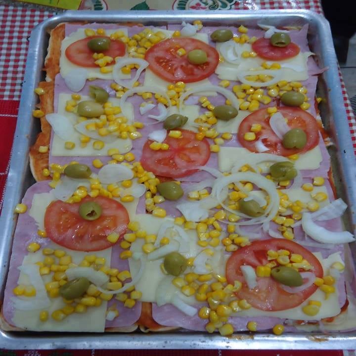 Pizza deliciosa de Pão de Forma