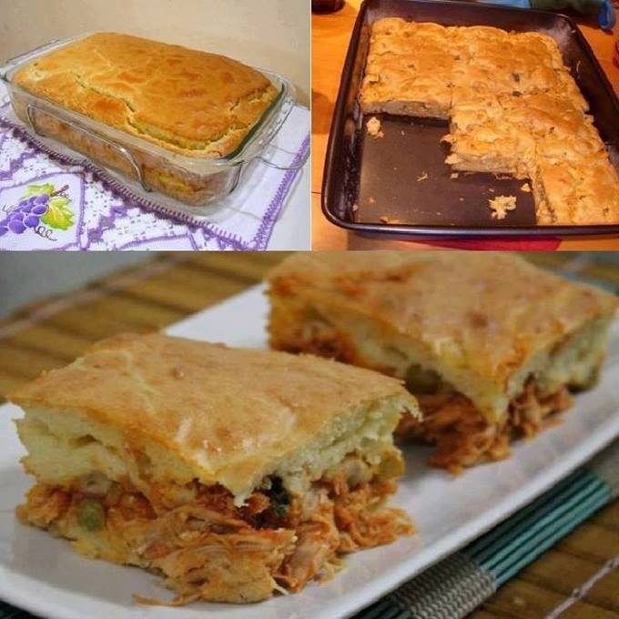 Torta de Frango de Liquidificador