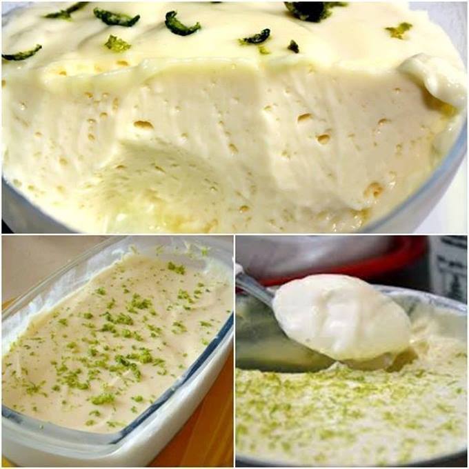 Mousse de limão rápido