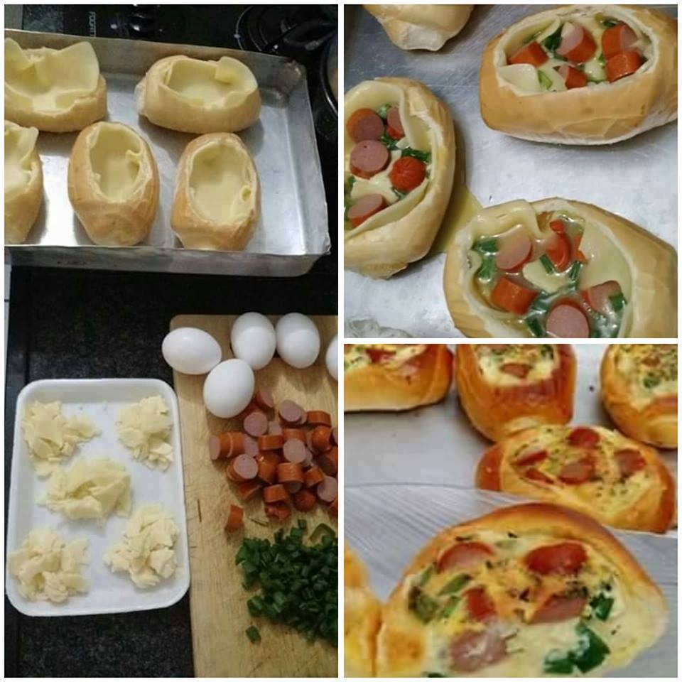 Omelete no pão