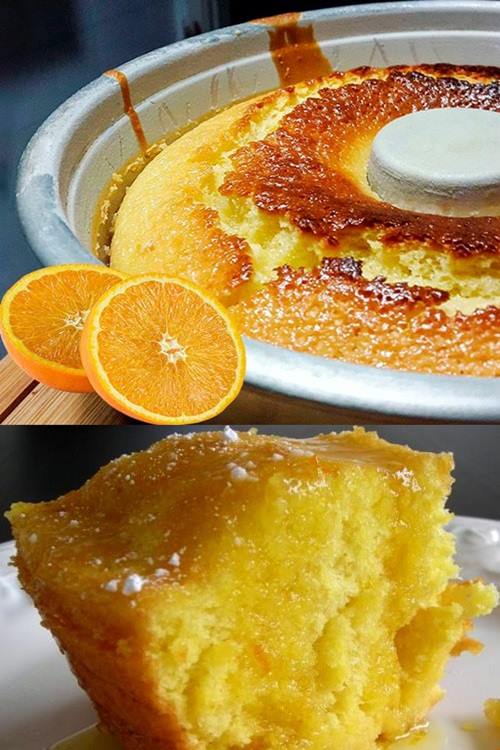 Receita bolo de laranja úmido