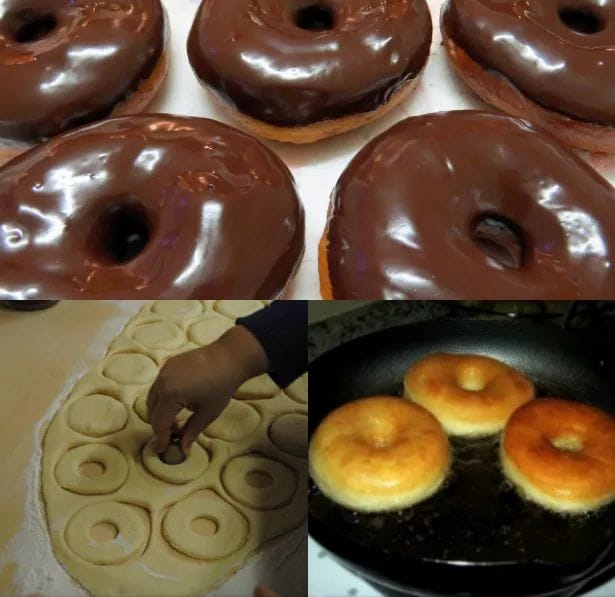 Donuts Caseiro com chocolate