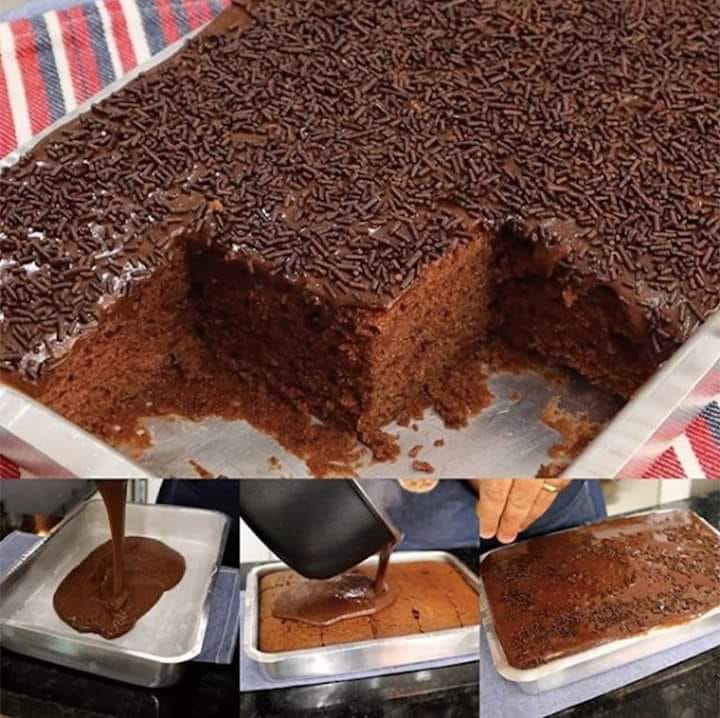 BOLO DE CHOCOLATE DE LIQUIDIFICADOR