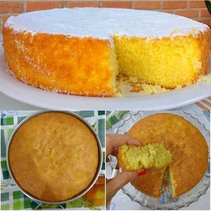 Bolo de laranja fácil de liquidificador