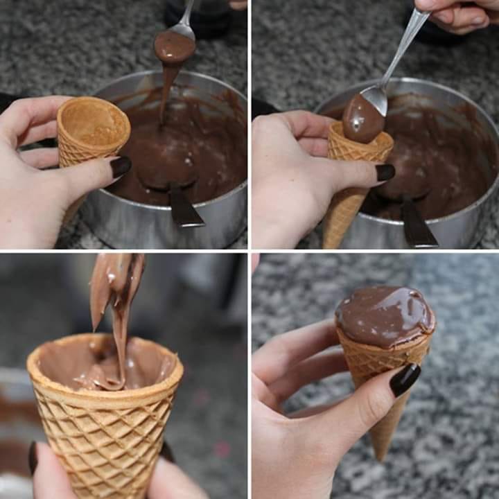 Cone Trufado De Chocolate Meu Mundo Das Receitas