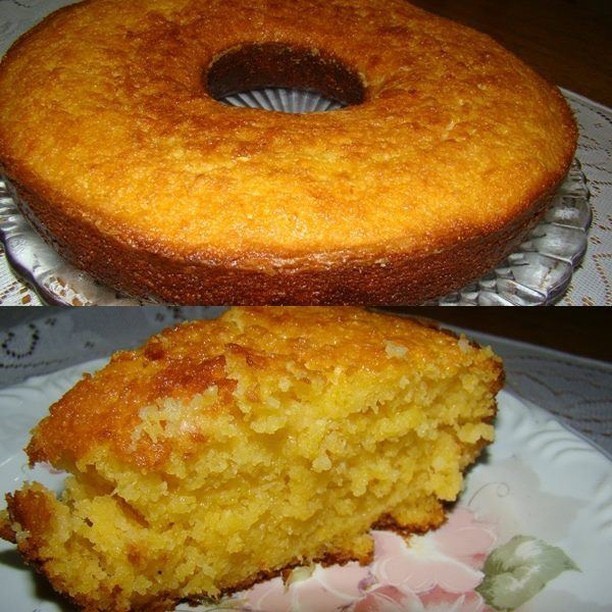 Bolo de Milharina fácil e delicioso