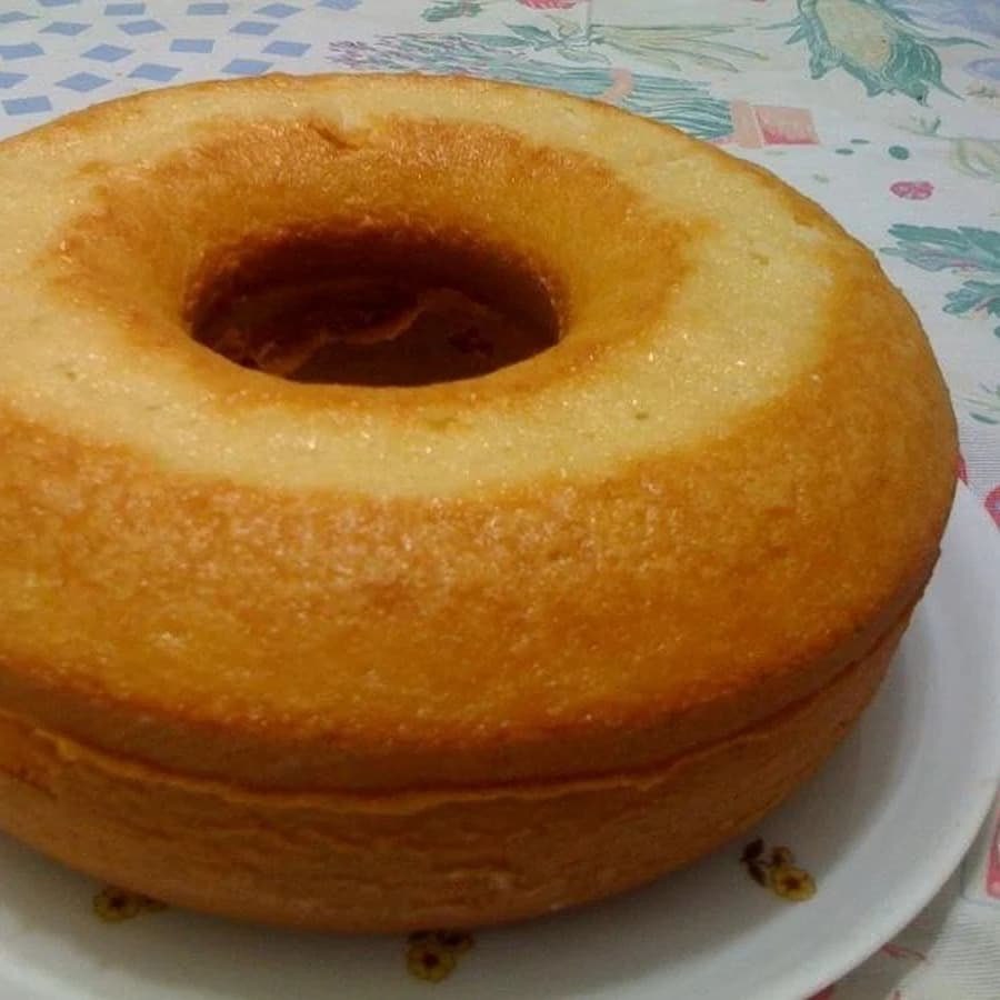 Bolo de Baunilha fofinho