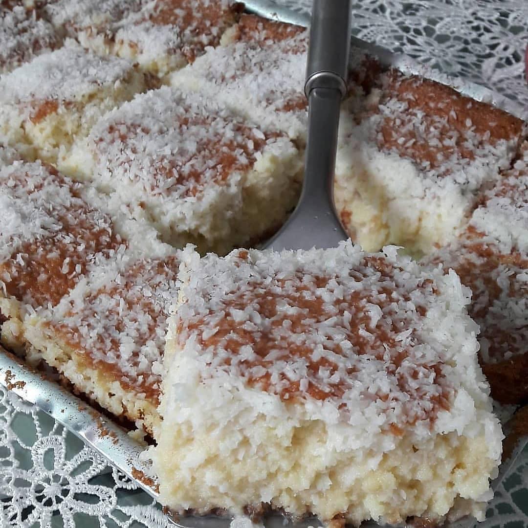 Bolo Toalha felpuda ou Gelado de coco