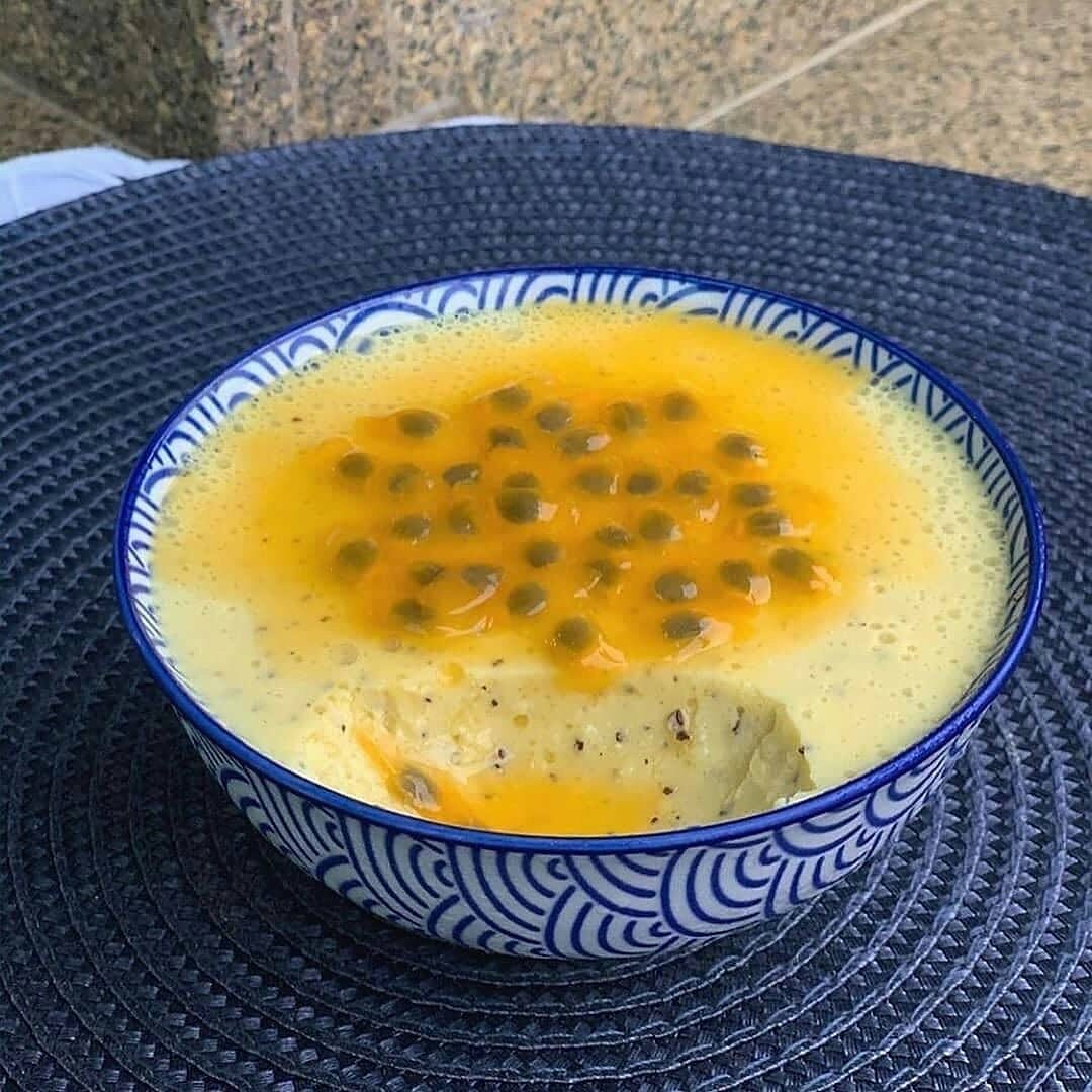 Mousse de maracujá sem açúcar