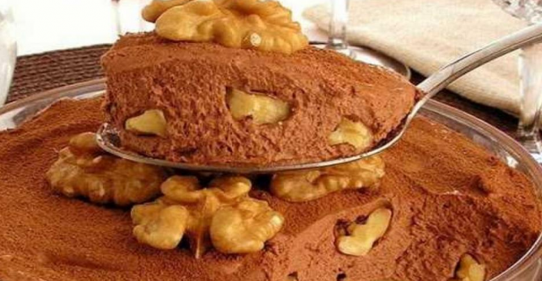 Mousse Trufada de Chocolate Com Nozes