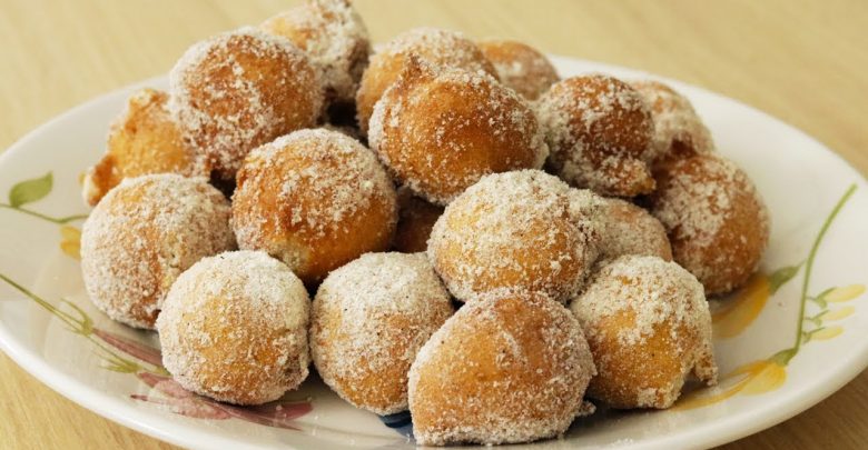 Bolinho frito de leite ninho