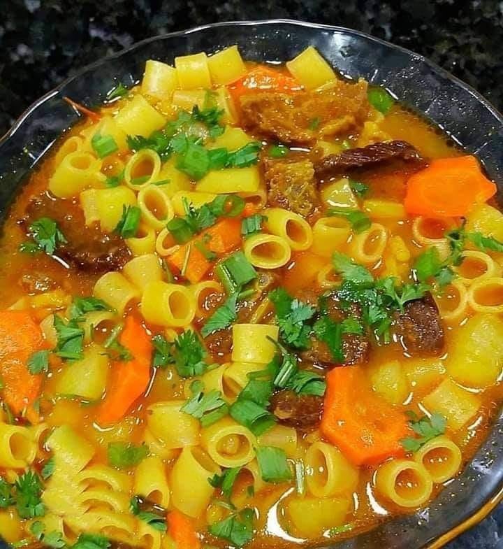 SOPA DE LEGUMES COM MACARRÃO MEGA SABOROSA