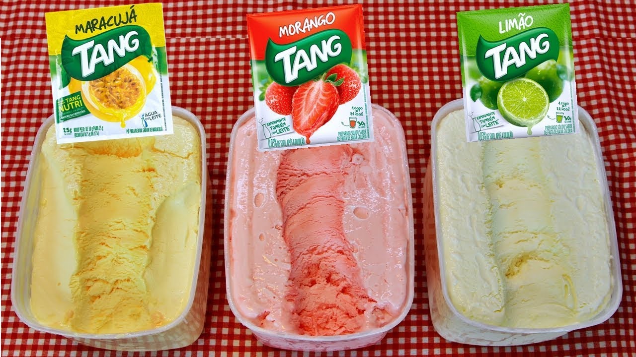 Faça 3 litros de Sorvete de Tang