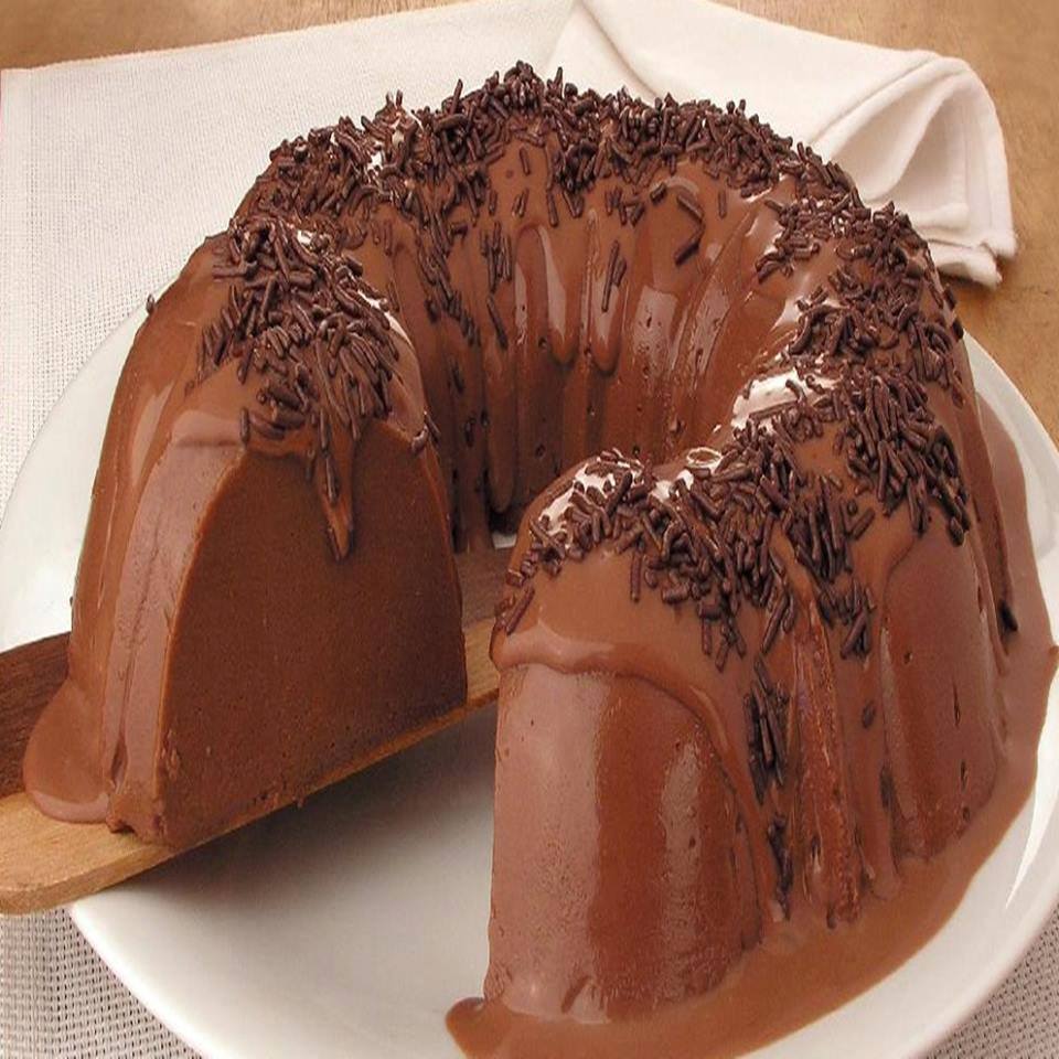 Flan de brigadeiro