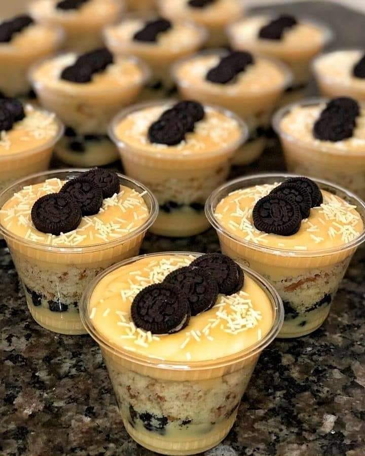 Bolo no pote ninho com oreo