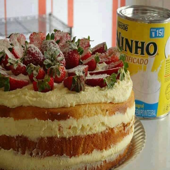 Bolo Mousse de Leite Ninho