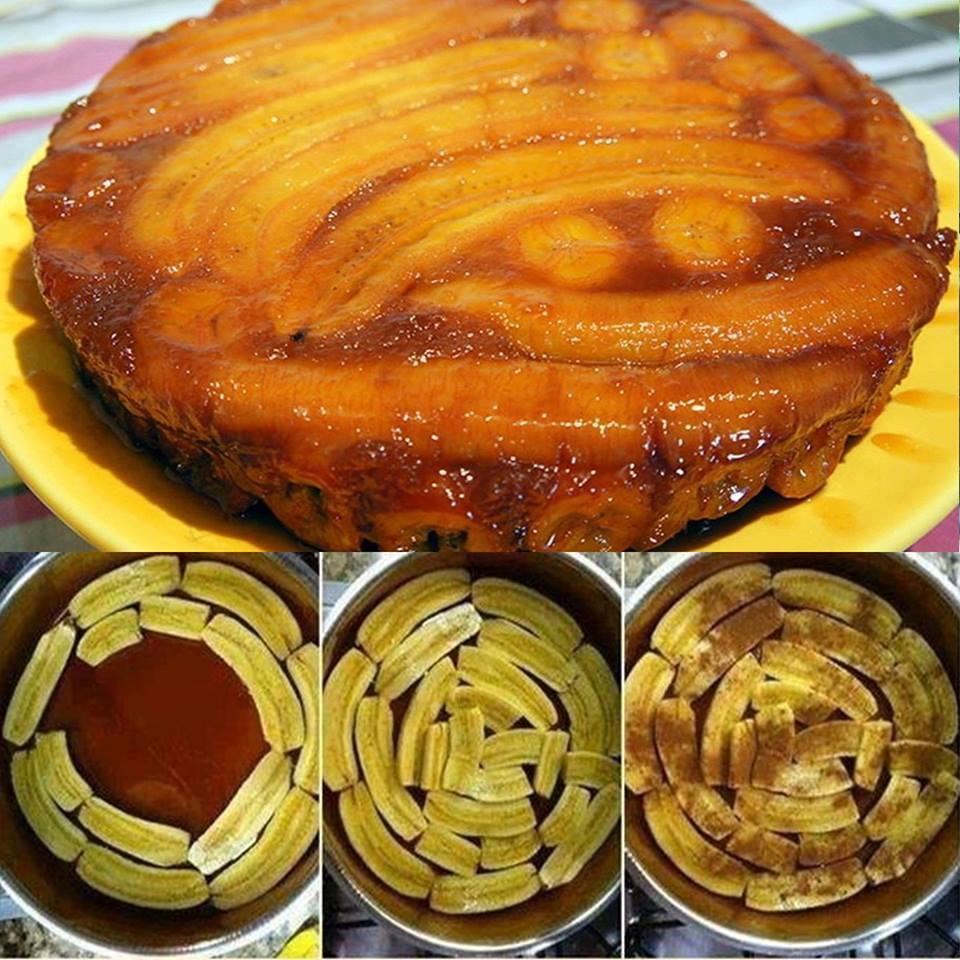 Bolo de Banana Caramelizada