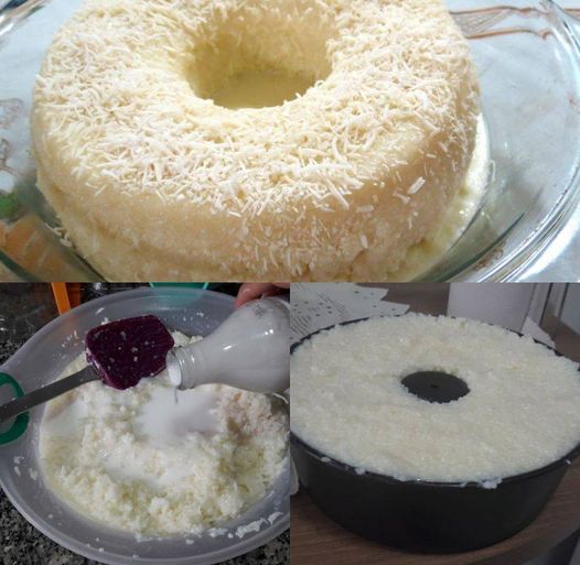 Bolo de tapioca cremoso não vai ao forno