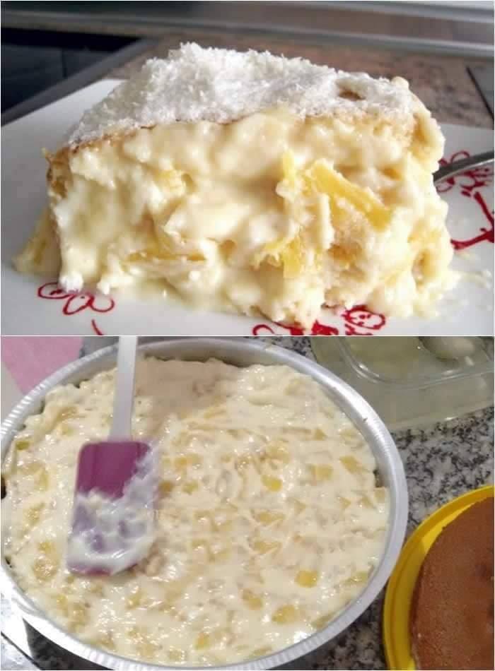 RECHEIO DE CREME DE ABACAXI PARA BOLO