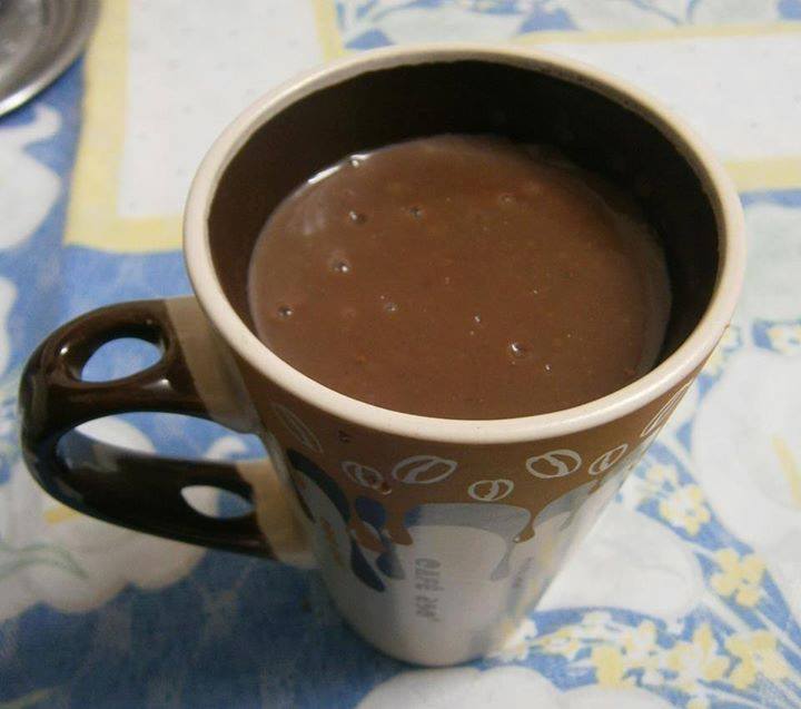 Chocolate quente bem cremoso